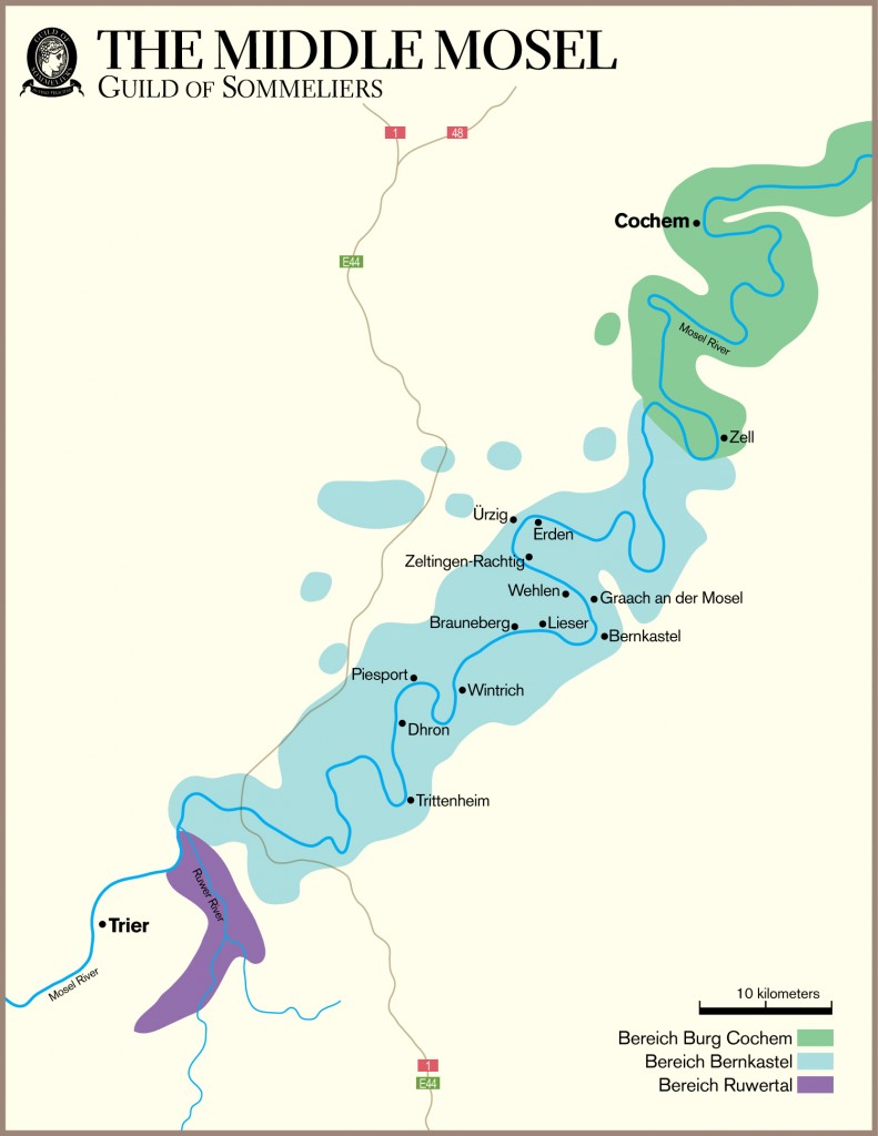 Mosel Region Map